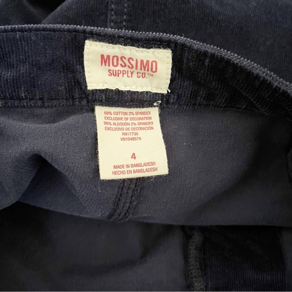 Mossimo Mini Skirt Womens Size 4 Blue Corduroy Floral Embroidered Stretch A Line - Picture 5 of 7